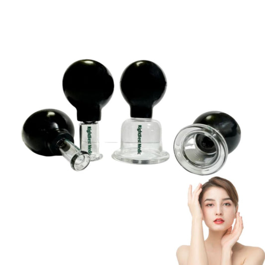 100% Silicone Glass Facial Cupping Set(4 pcs)