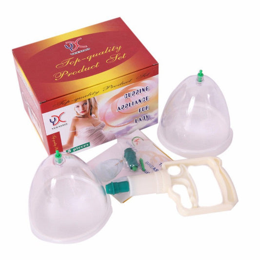 Agrandar el kit de ventosas para senos femeninos