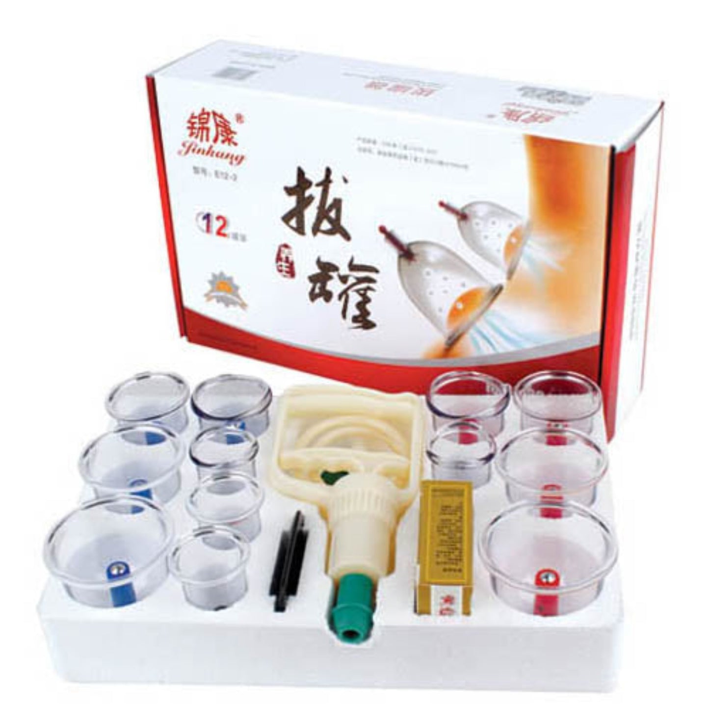 Jinkang Vacuum Cupping Set 12 Cups