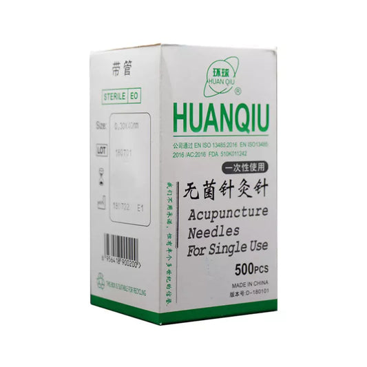 Agujas de acupuntura desechables Huanqiu 500 piezas 